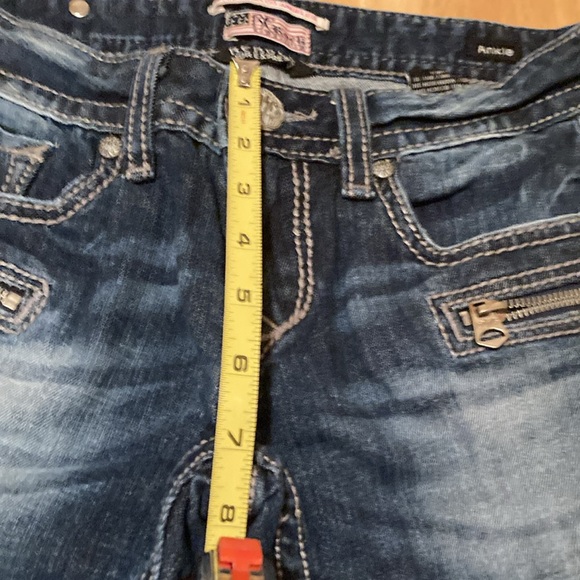 Express Skinny Ankle Jeans Zipper Bottoms - Picture 7 of 9